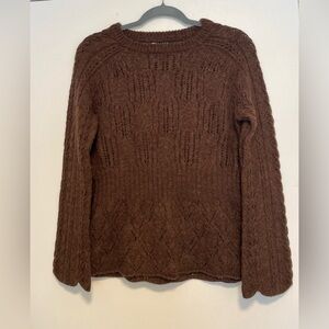 Carole Little Chocolate Brown Knit Sweater